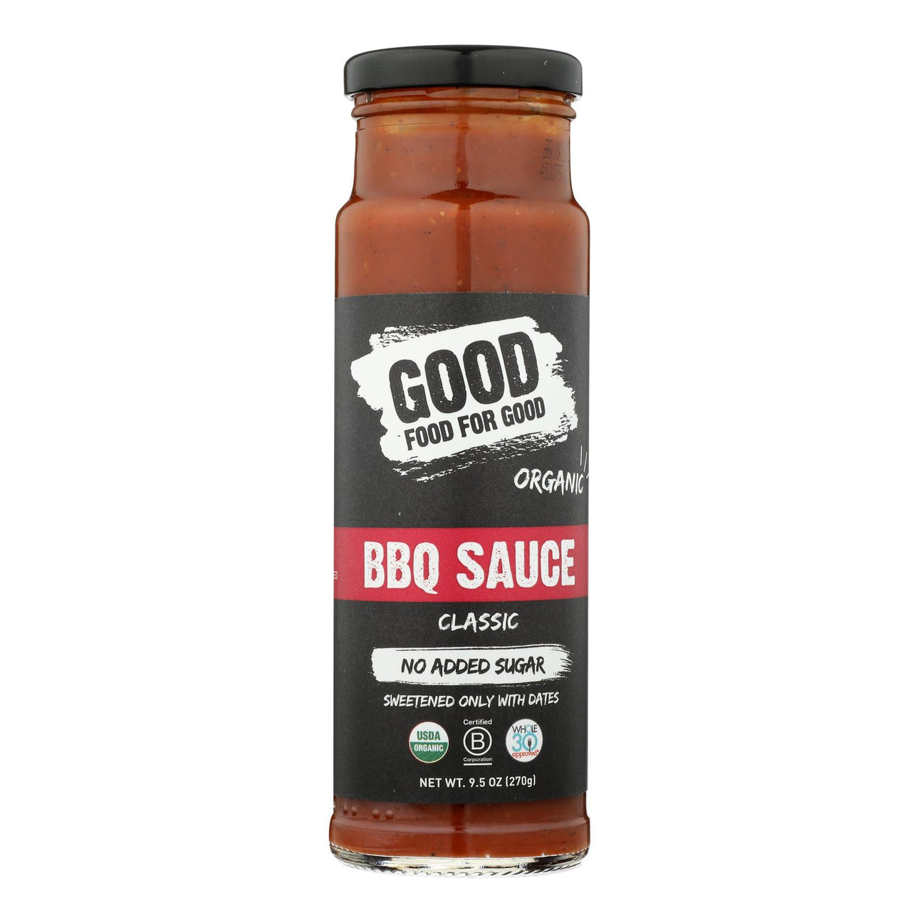 Good Food For Good Classic BBQ Sauce, 9.5 Oz, Pack of 6 - Cozy Farm 