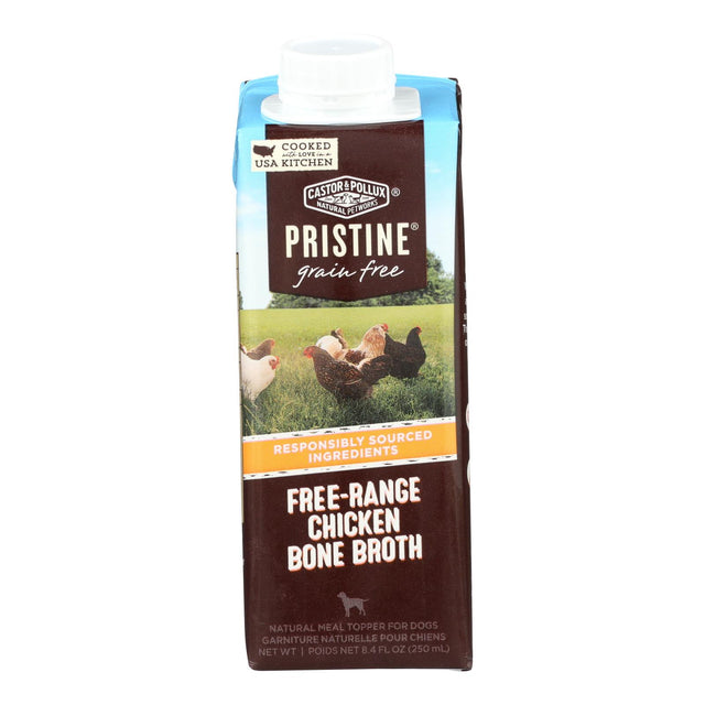 Castor & Pollux Green Free Range Chicken Bone Broth, 8.4oz (Case of 24) - Cozy Farm 