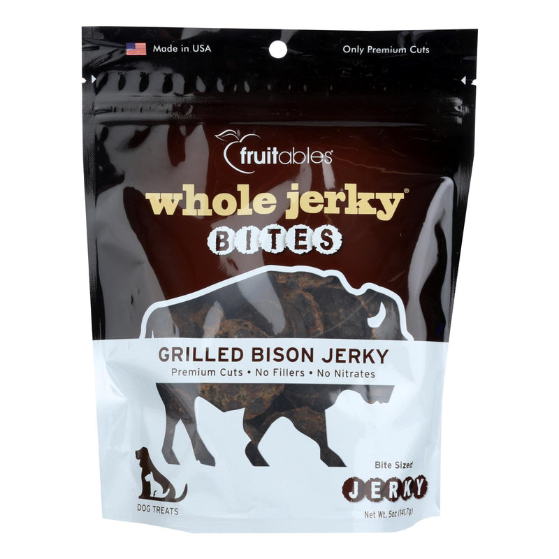 Fruitables Dog Treats Jrky Grilld Bison - 8-5 Oz - Cozy Farm 