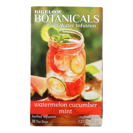 Bigelow Botanicals Watermelon Cucumber Mint Tea - 18 Tea Bags (Pack of 6) - Cozy Farm 