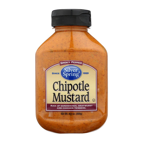 Silver Spring Squeeze Mustard, Chipotle, 9.5 oz - Cozy Farm 