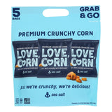 Love Corn Roasted Sea Salt Corn Chips - 3.5 oz, Multipack Case of 8 - Cozy Farm 