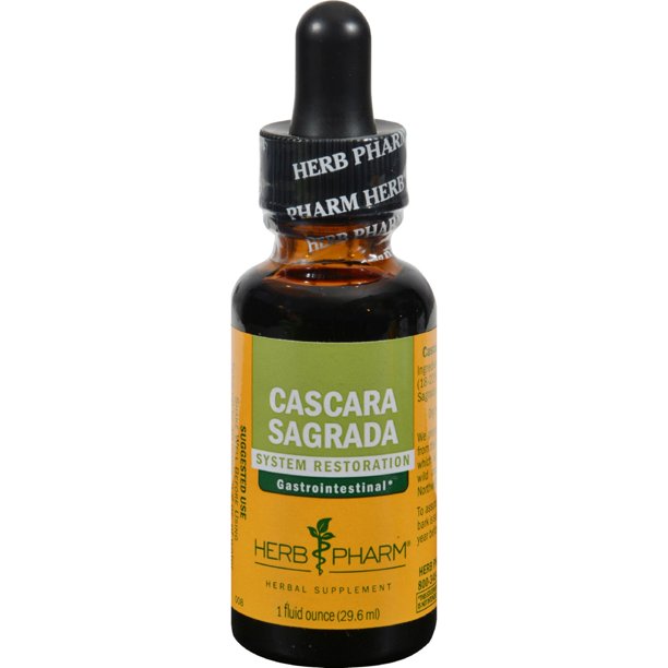 Herb Pharm Cascara Sagrada Extract - 1 Fluid Ounce (Pack of 3) - Cozy Farm 