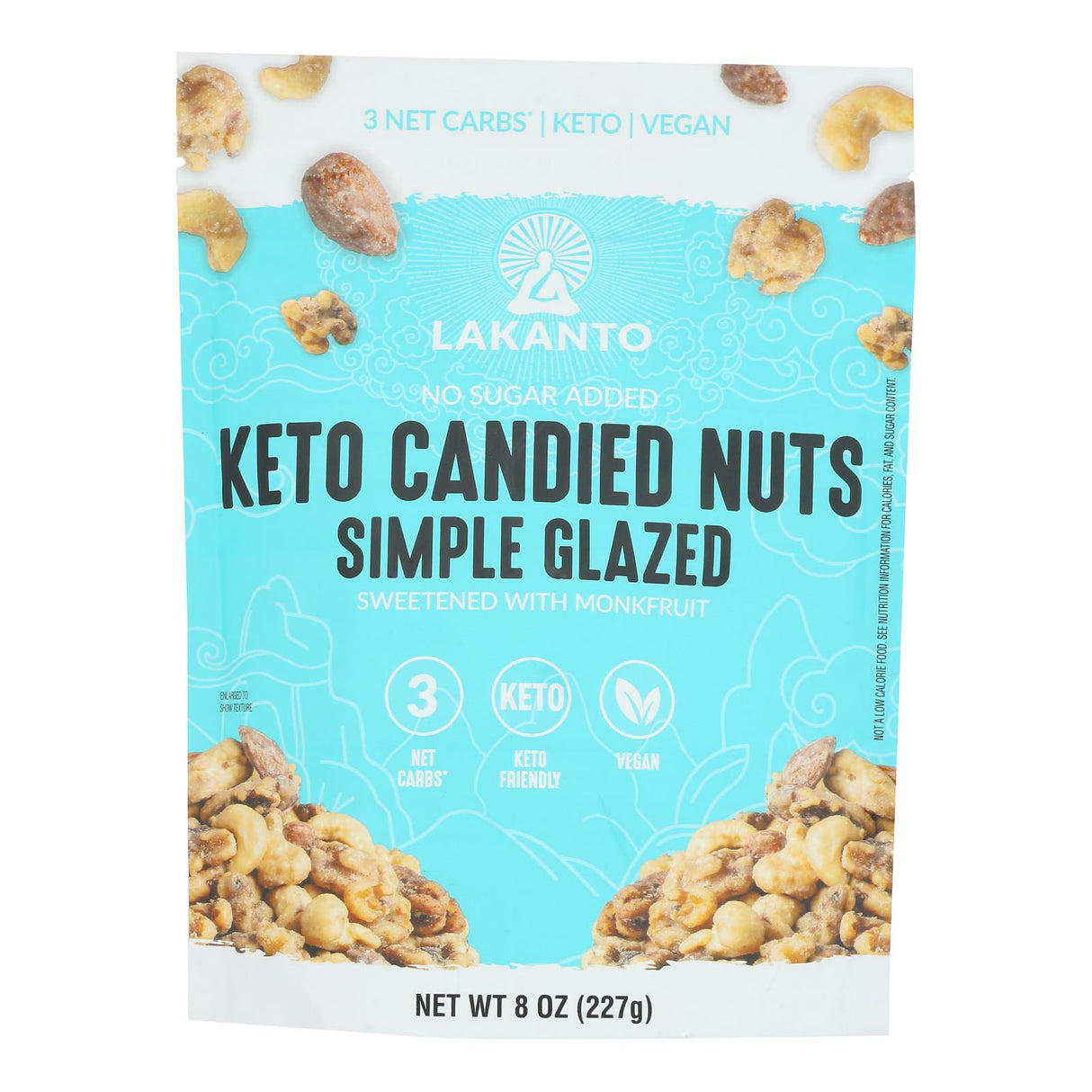 Lakanto Keto Simple Glazed Nuts - 8 oz., Case of 12 - Cozy Farm 