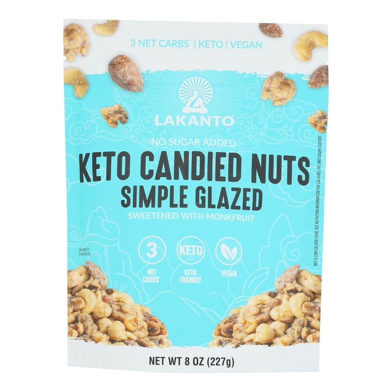 Lakanto Keto Simple Glazed Nuts - 8 Oz Case of 12 - Cozy Farm 