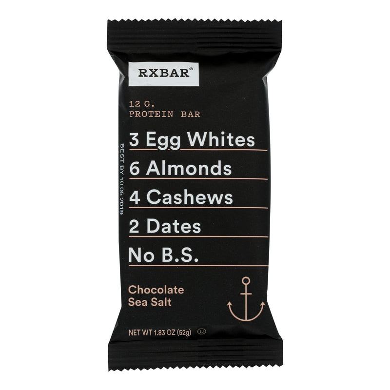 RXBAR Protein Bar, Chocolate Sea Salt, 1.83 Oz. (Pack of 12) - Cozy Farm 