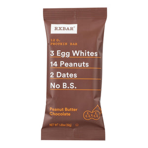 RXBAR Chocolate Peanut Butter Protein Bar - 1.83 Oz. (Case of 12) - Cozy Farm 