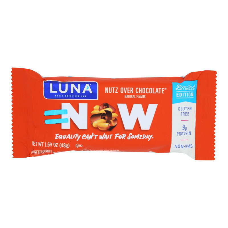 Clif Bar Luna Bar - Organic Nuts Over Chocolate - Case Of 15 - 1.69 Oz - Cozy Farm 