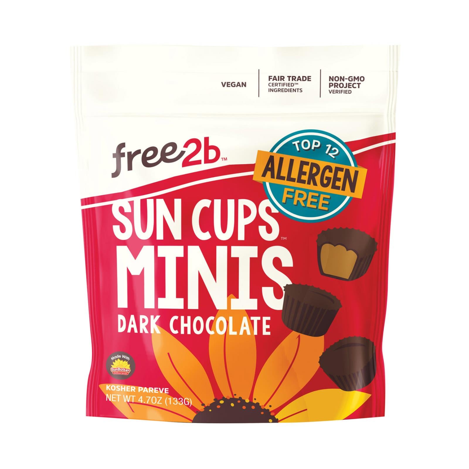 Dark Chocolate Sunflower Butter Cups – free2b Foods