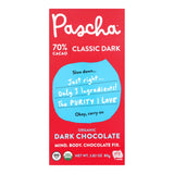 Pascha Bar Chocolate, 70% Cacao, 2.82 Oz, Pack of 10 - Cozy Farm 