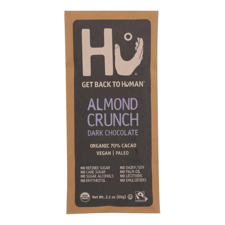 Hu - Dark Chocolate Br Almond Crunch - Case Of 12-2.1 Oz - Cozy Farm 