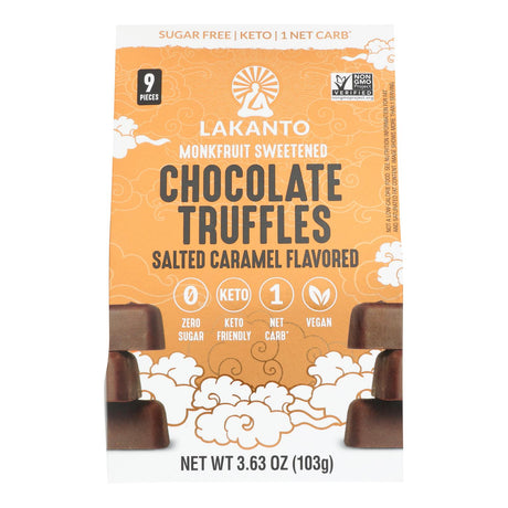 Lakanto Truffles Keto Salted Caramel Chocolate - 10 Pack - 3.63 Oz - Cozy Farm 
