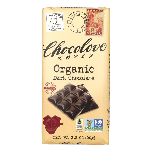 Chocolove Xoxox Fair Trade Organic Dark Chocolate Bars - 3.2 Oz, 12 Count - Cozy Farm 