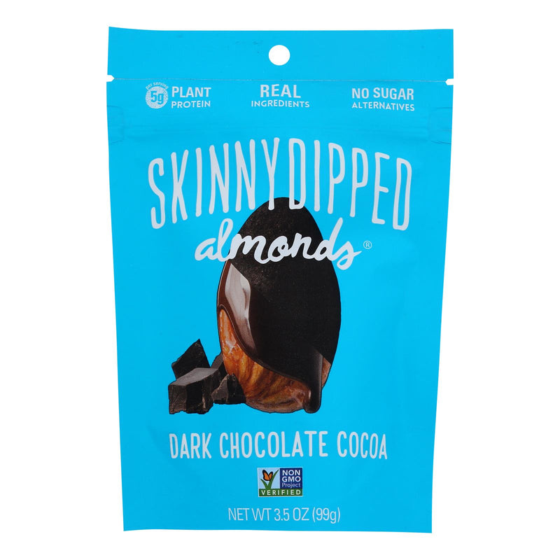 Skinny Dipped Almonds - Dark Chocolate Cocoa - Case Of 10 - 3.5 Oz - Cozy Farm 