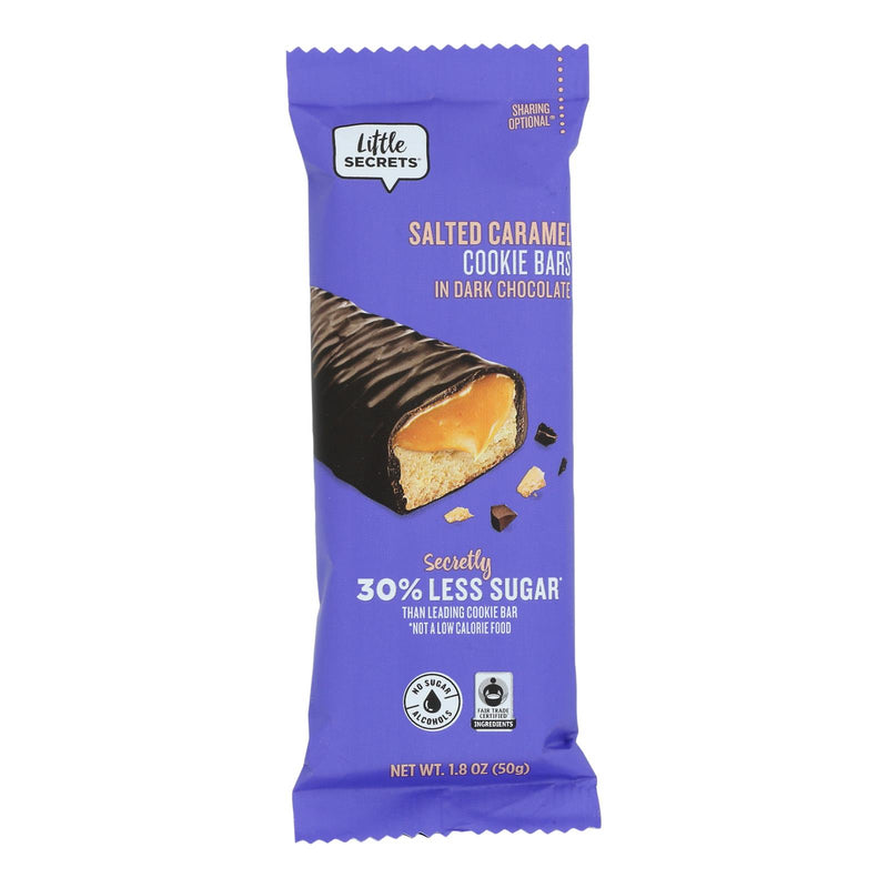 Little Secrets Dark Chocolate Caramel Cookie Bars - 1.8 Oz (Pack of 12) - Cozy Farm 