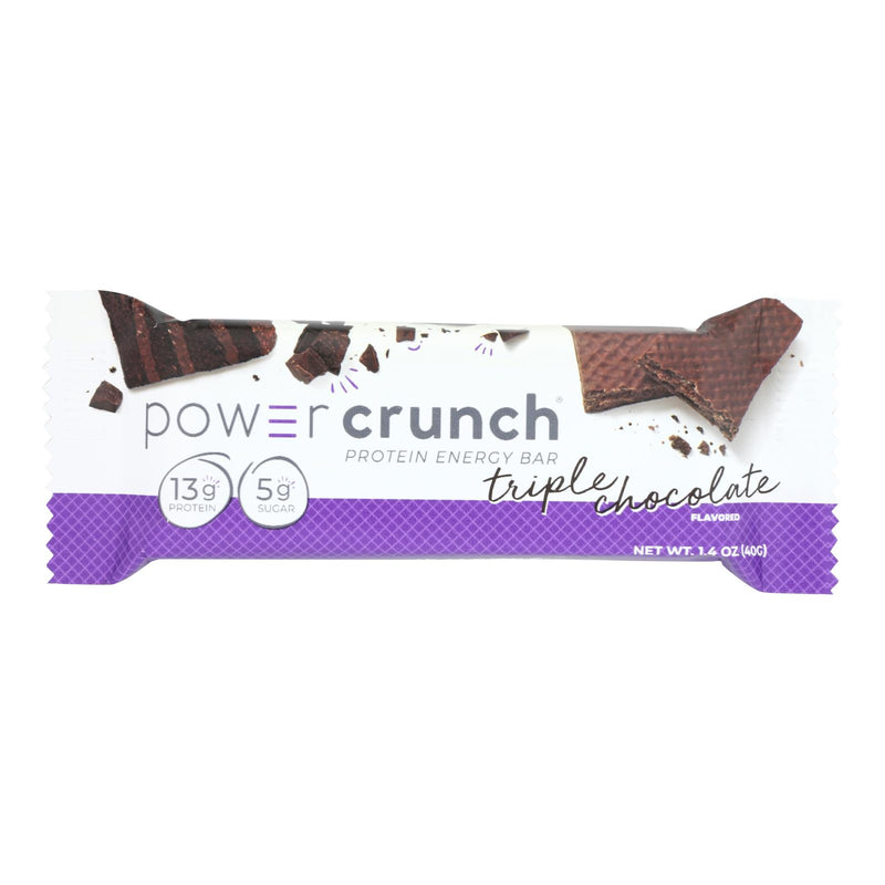 Power Crunch Bar - Triple Chocolate - Case Of 12 - 1.4 Oz - Cozy Farm 
