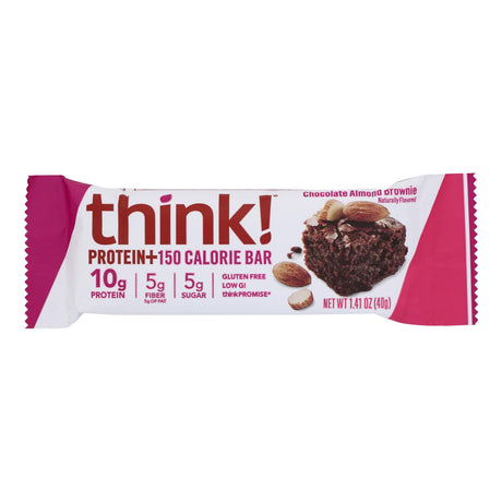 Thinkthin Chocolate Almond Protein + Fiber Bar - 1.41 Oz - Pack of 10 - Cozy Farm 