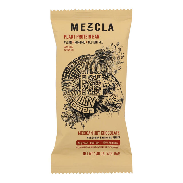Mezcla Protein Bar Mexican Hot Chocolate - 15-Pack - 1.4 Oz Each - Cozy Farm 
