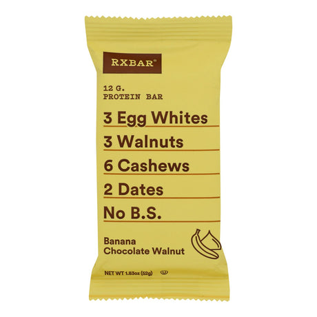 Rxbar Protn Bar - Ban Chocolate Walnut - Case of 12 - 1.83 Oz - Cozy Farm 