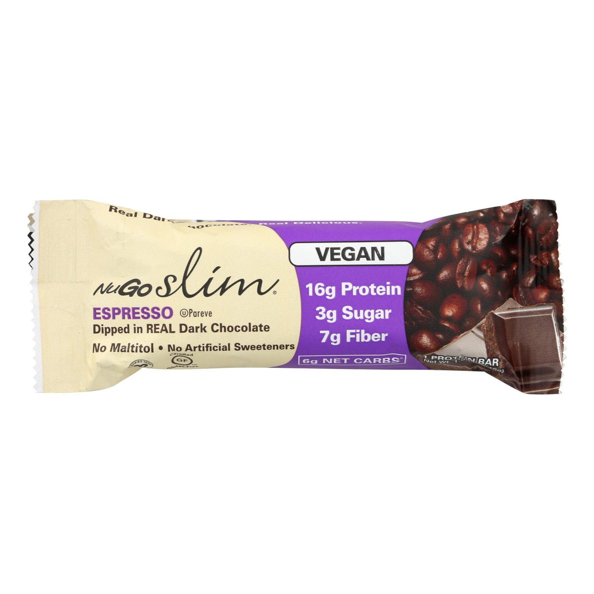 Nugo Slim Espresso Protein Bar - 1.59 Oz. - Pack of 12 - Cozy Farm 