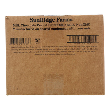 Sunridge Farms Milk Chocolate Peanut Butter Malt Balls - 10 lb. Mega Bulk Item - Cozy Farm 