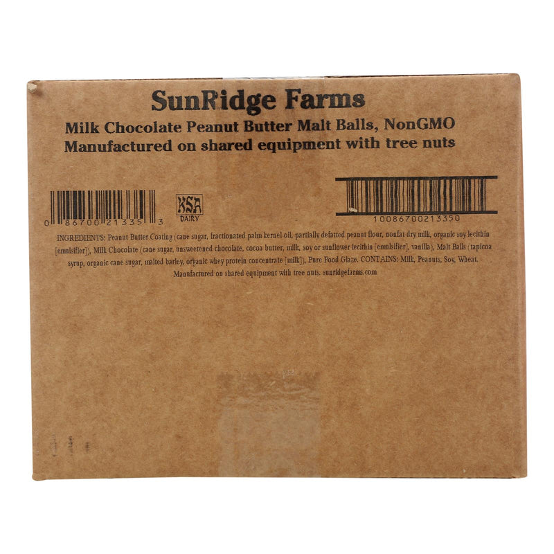 Sunridge Farms Milk Chocolate Peanut Butter Malt Balls - Single Bulk Item - 10lb - Cozy Farm 