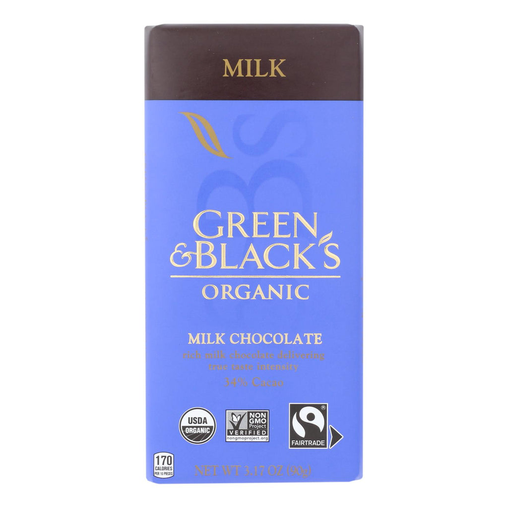 Green & Black's - Chocolate Milk - Case Of 10 - 3.17 Oz - Cozy Farm 