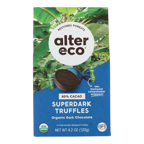 Alter Eco Organic Dark Chocolate Truffle Sprinkles - Case of 8 - 4.2 Oz - Cozy Farm 