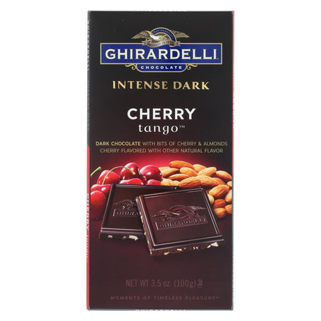 Ghirardelli Intense Dark Chocolate Bar with Cherry Tango - 3.45 Oz, 12-Pack - Cozy Farm 