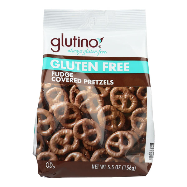 Glutino Chocolate Pretzels - Case of 12 - 5.5 Oz Bags - Cozy Farm 