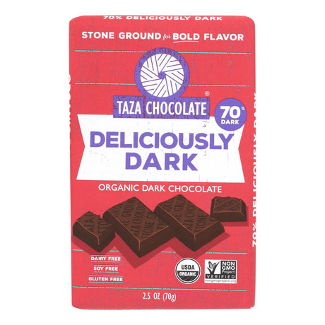 Taza Chocolate Delectable Dark Chocolate Bar - 2.5 Oz - Cozy Farm 
