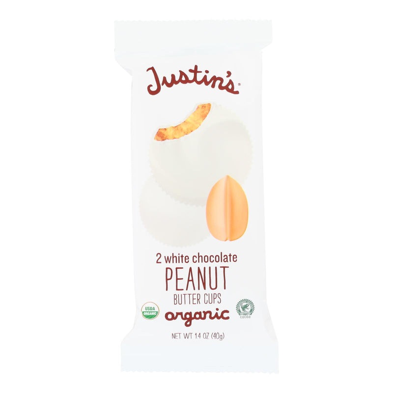 Justin's Peanut Butter Cups - Creamy White Chocolate Case of 12 - 1.4 Oz Each - Cozy Farm 