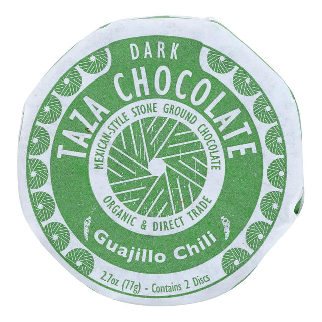 Taza Chocolate Mexicano Organic Guajillo Chili Discs, 50% Dark Chocolate, 2.7 oz, (Pack of 12) - Cozy Farm 