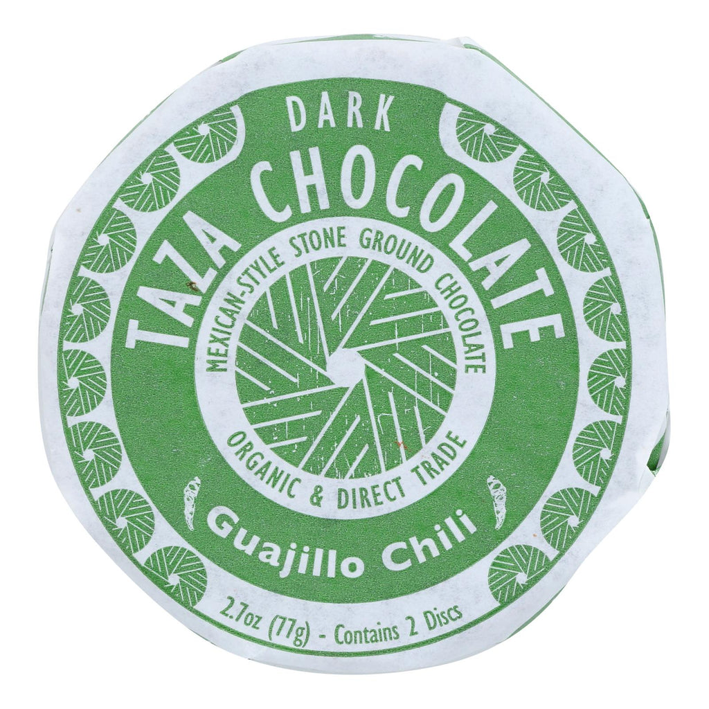 Taza Chocolate Organic Chocolate Mexicano Discs - 50 Percent Dark Chocolate - Guajillo Chili - 2.7 Oz - Case Of 12 - Cozy Farm 