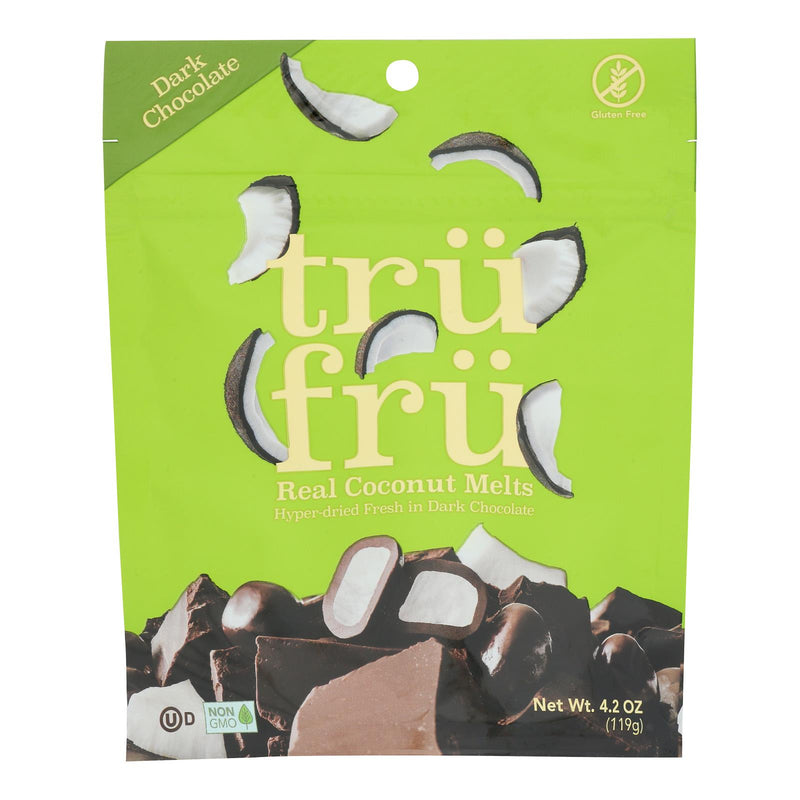 Tru Fru Dark Chocolate Coconut Melts  - Case Of 6 - 4.2 Oz - Cozy Farm 
