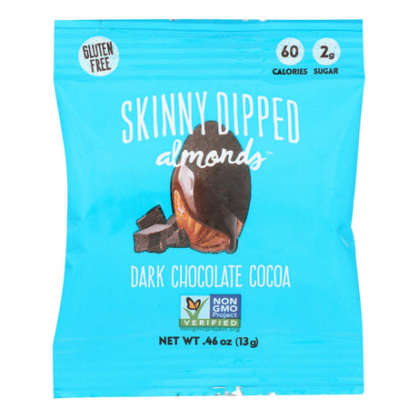 Skinnydipped Dark Chocolate Cocoa Almond Mini - 0.46 Oz, Case of 24 - Cozy Farm 