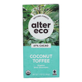 Alter Eco Americas Organic Dark Coconut Toffee Chocolate Bar (2.82 Oz, Pack of 12) - Cozy Farm 