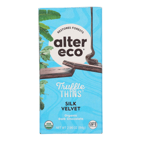 Alter Eco Organic Truffle Thin Silk Velvet - Case of 12 - 2.96 oz Each - Cozy Farm 