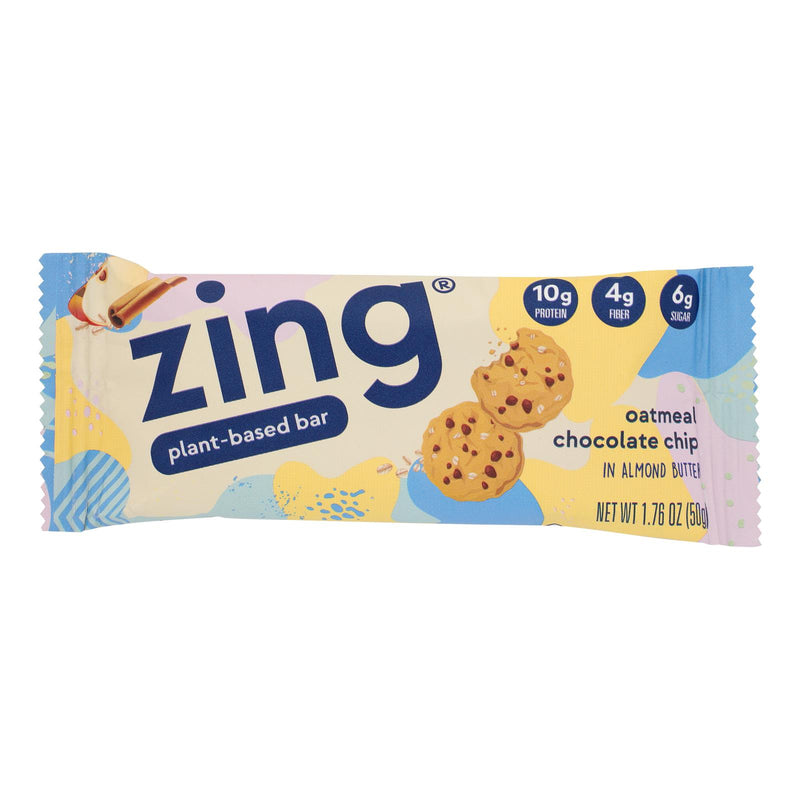Zing Oatmeal Chocolate Chip Nutrition Bars - 1.76 Oz. Per Bar - Case of 12 - Cozy Farm 