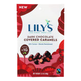 Lilys Dark Chocolate Caramels with Stevia Sweetener, 3.5 oz (Case of 12) - Cozy Farm 
