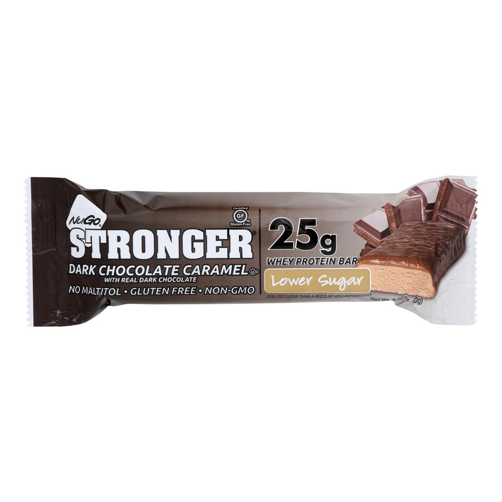Nugo Nutrition Bar - Stronger Real Dark Chocolate - 2.82 Oz - Case Of 12 - Cozy Farm 