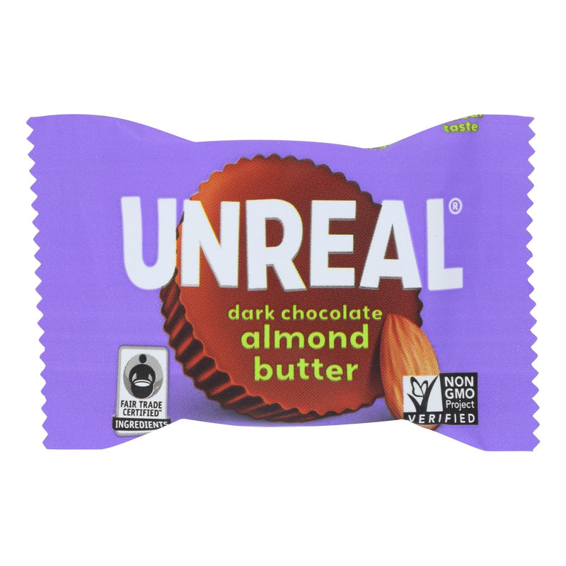 Unreal Dark Chocolate Almond Butter Cups - Pack of 40 - Cozy Farm 