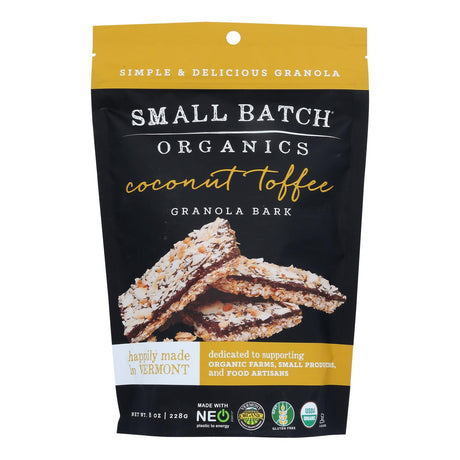 Small BatchOrganic  Coconut Toffee Granola Bark - 8 Oz - Cozy Farm 