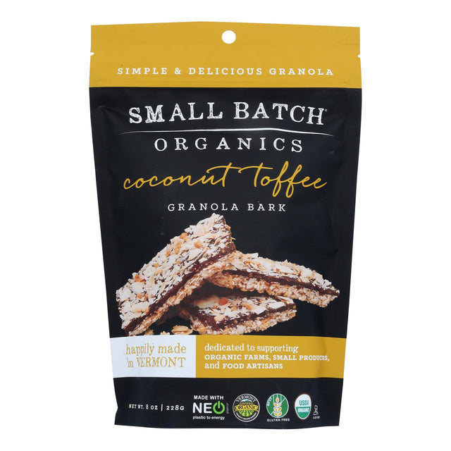 Small BatchOrganic  Coconut Toffee Granola Bark - 8 Oz - Cozy Farm 