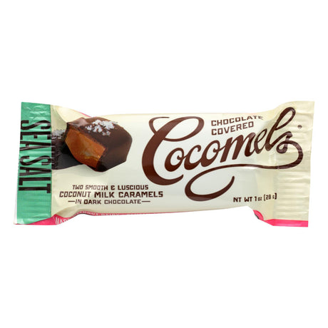 Cocomels Dark Chocolate Covered Caramels with Sea Salt – 1 Oz, Case of 15 - Cozy Farm 