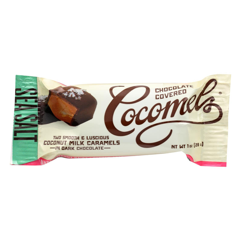 Cocomel - Dark Chocolate Covered Cocomel -s - Sea Salt - Case Of 15 - 1 Oz. - Cozy Farm 
