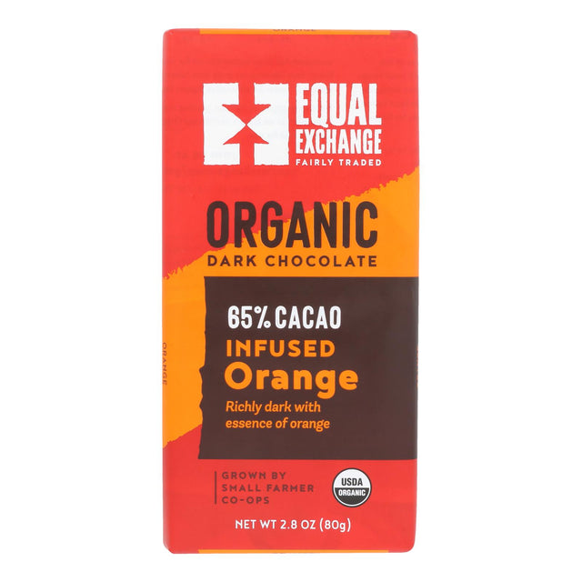 Equal Exchange Organic Orange Chocolate - 2.8 Oz. Case of 12 - Cozy Farm 