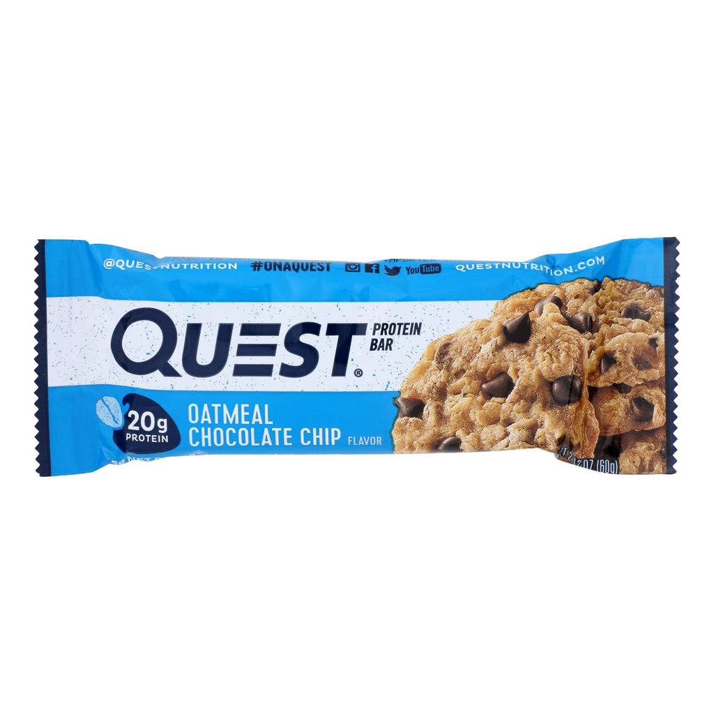 Quest - Bar Oatmeal Chocolate Chips - Case Of 12 - 2.12 Oz - Cozy Farm 