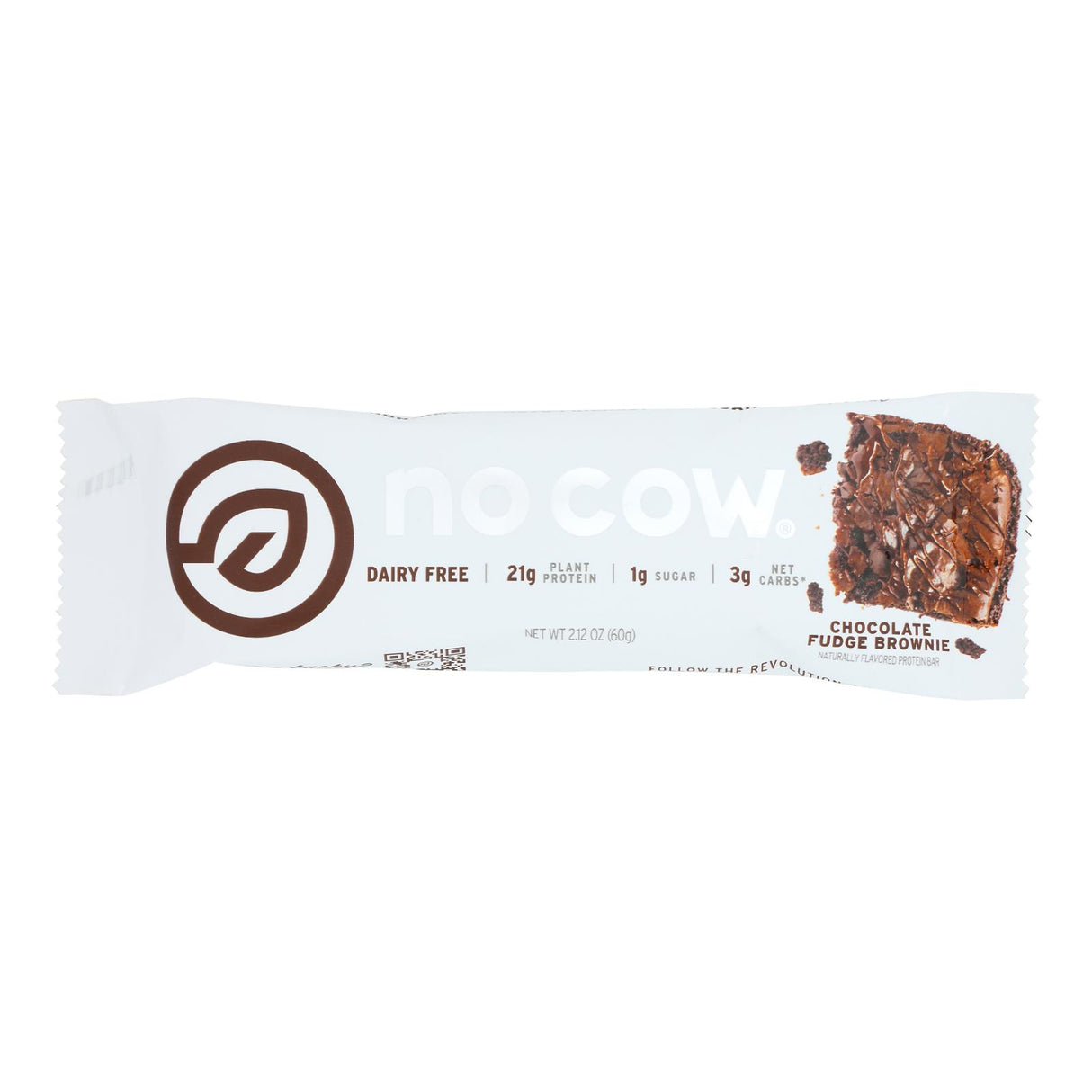 D's Natural No Cow Bar - Chocolate Fudge Brownie - 2.12 Oz Pack of 12 - Cozy Farm 