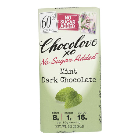 Chocolove XoBar Dark Chocolate Mint 3.2oz Bars (Pack of 12) - Cozy Farm 